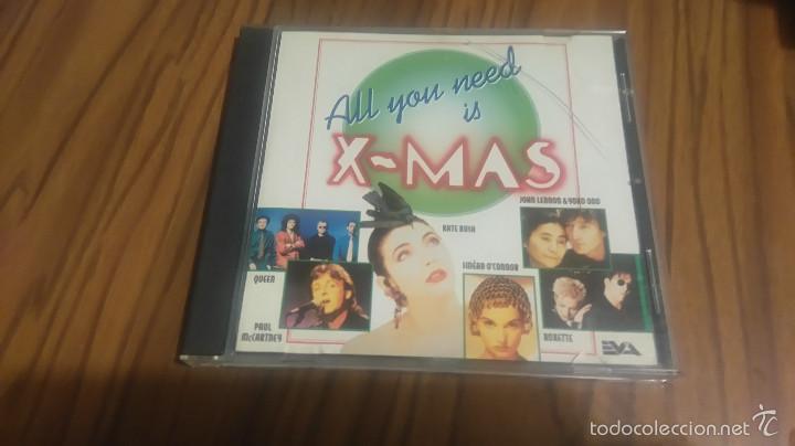 CD de M&uacute;sica: ALL YOU NEED IS X-MAS. VARIOS AUTORES MUY CONOCIDOS CANTANDO TEMAS DE NAVIDAD. MUY RARO. 17 TEMAS