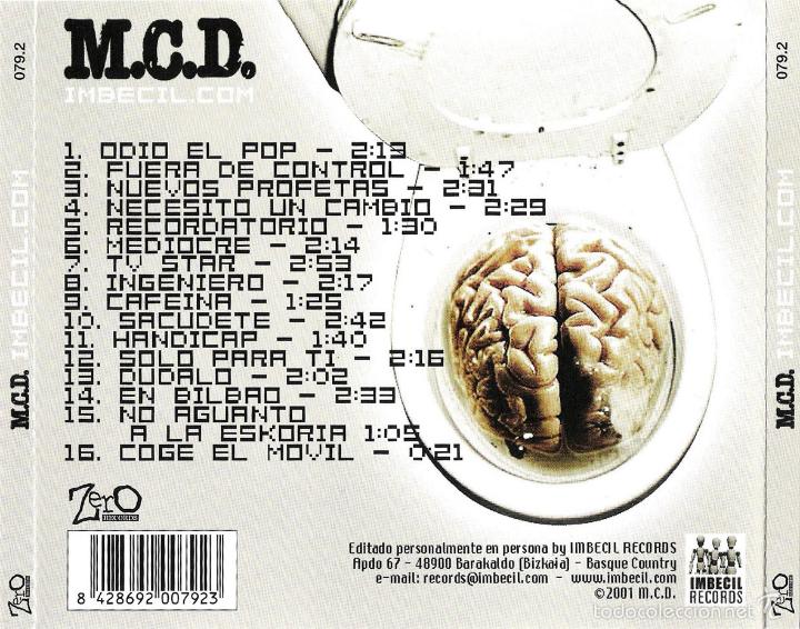 CDs de m&uacute;sica: M.C.D. * CD * IMB&Eacute;CIL.COM * PRECINTADO * EL MEJOR PUNK - Foto 5