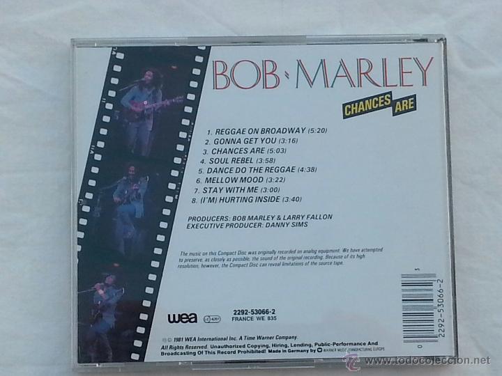 CDs de m&uacute;sica: BOB MARLEY - CHANCES ARE - CD - RARO - Foto 2