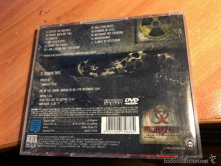 CDs de m&uacute;sica: ARCH ENEMY (DOOMSDAY MACHINE) CD 11 TRACKS + DVD 3 TRACKS (CDI2) - Foto 3