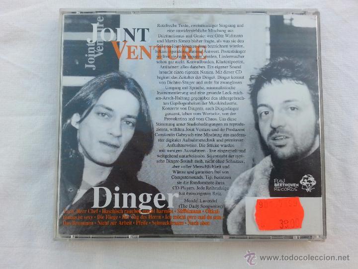 CDs de m&uacute;sica: JOINT VENTURE  - DINGER - CD - RARO - Foto 2
