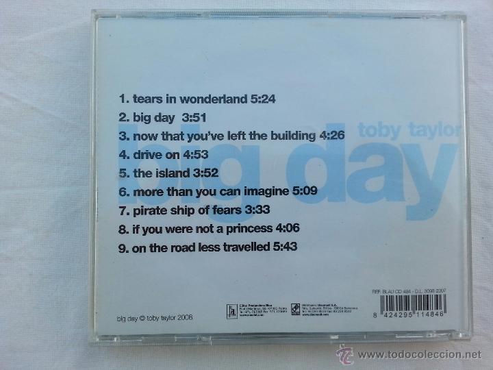 CDs de m&uacute;sica: TOBY TAYLOR - BIG DAY - CD - MALLORCA - RARO - Foto 2
