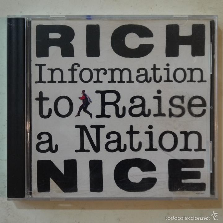 CDs de m&uacute;sica: RICH NICE - INFORMATION TO RAISE A NATION - CD 1990 - Foto 1