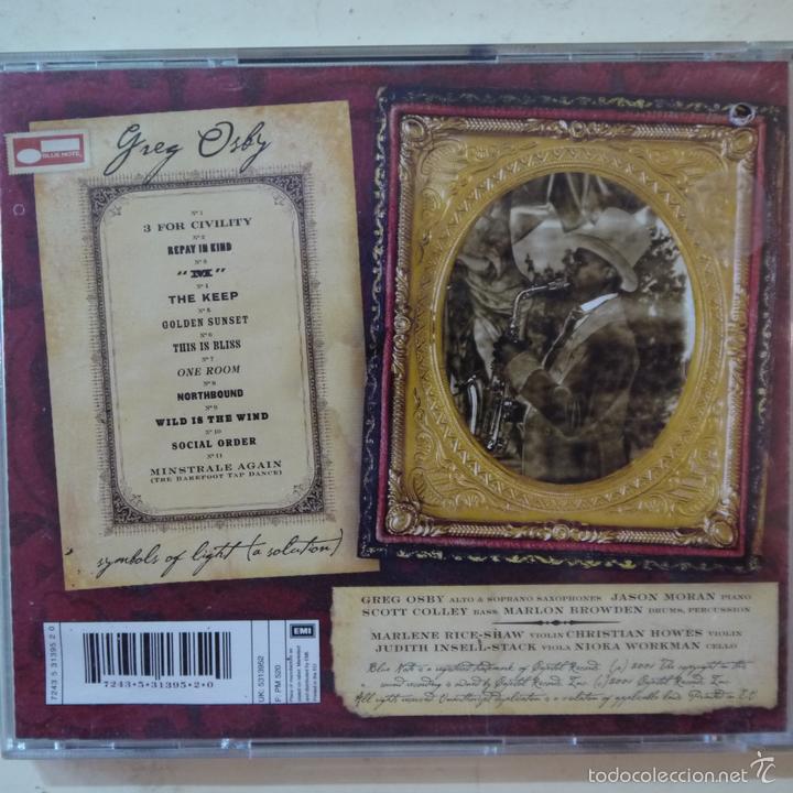CDs de m&uacute;sica: GREG OSBY - SYMBOLS OF LIGHT (A SOLUTION) - CD 2001 - Foto 2