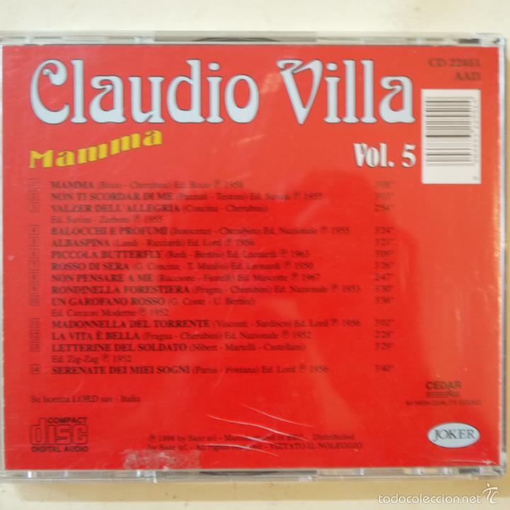 CDs de m&uacute;sica: CLAUDIO VILLA VOL.5 - MAMMA - CD 1996 - Foto 2