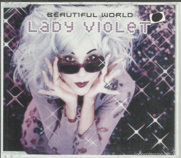 CDs de m&uacute;sica: LADY VIOLET - BEAUTIFUL WORLD - CD SINGLE EDEL 2000 - Foto 1