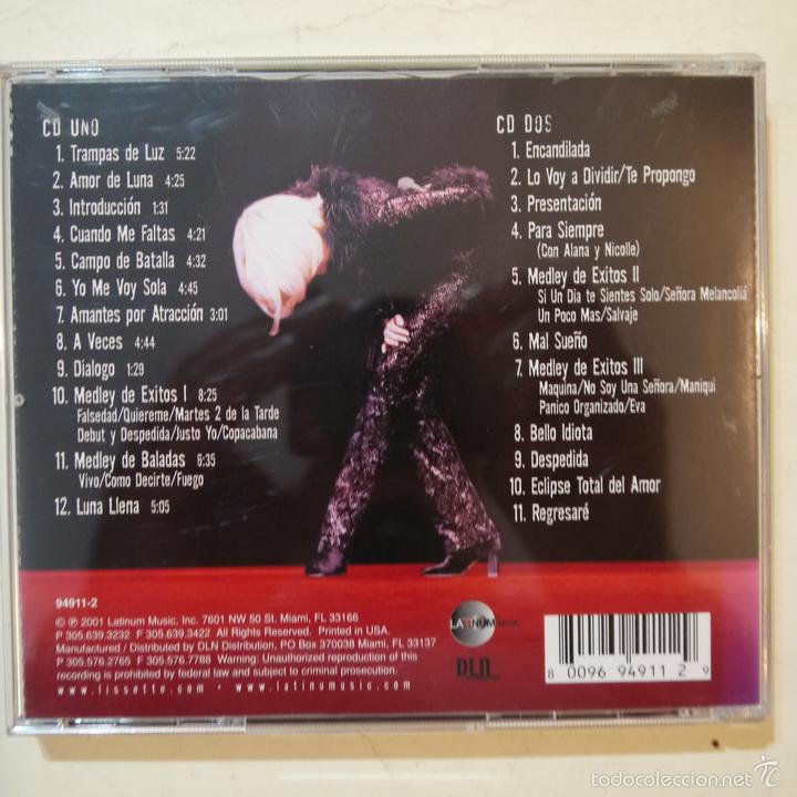 CDs de m&uacute;sica: LISSETTE - &iexcl;EN VIVO! - 2 CDS 2001 - Foto 2