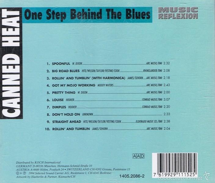 CDs de m&uacute;sica: CD CANNED HEAT &uml;ONE STEP BECHIND THE BLUES&uml; - Foto 2