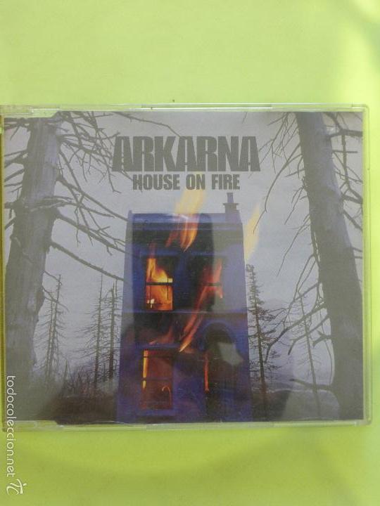 CDs de m&uacute;sica: ARKARNA / House on fire (4 VERSIONES ) (CD Single 1997) - Foto 1
