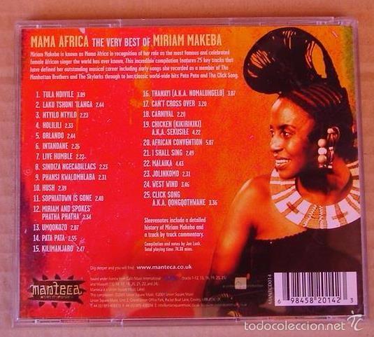 CDs de m&uacute;sica: MIRIAM MAKEBA - MAMA AFRICA (CD 2001) - Foto 3