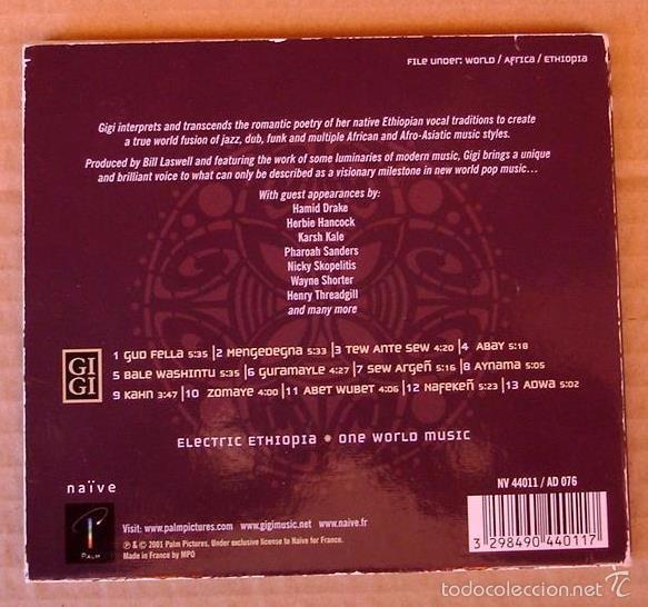 CDs de m&uacute;sica: GIGI - GIGI (CD 2001) - Foto 3