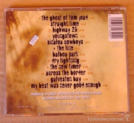 CDs de m&uacute;sica: BRUCE SPRINGSTEEN - THE GHOST OF TOM JOAD (CD 1995) - Foto 3