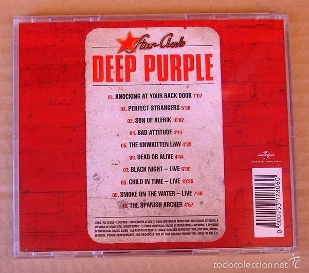 CDs de m&uacute;sica: DEEP PURPLE - STAR CLUB (CD 2008) - Foto 3