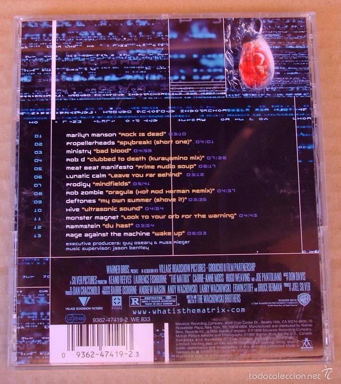 CDs de m&uacute;sica: THE MATRIX - BSO - Foto 3