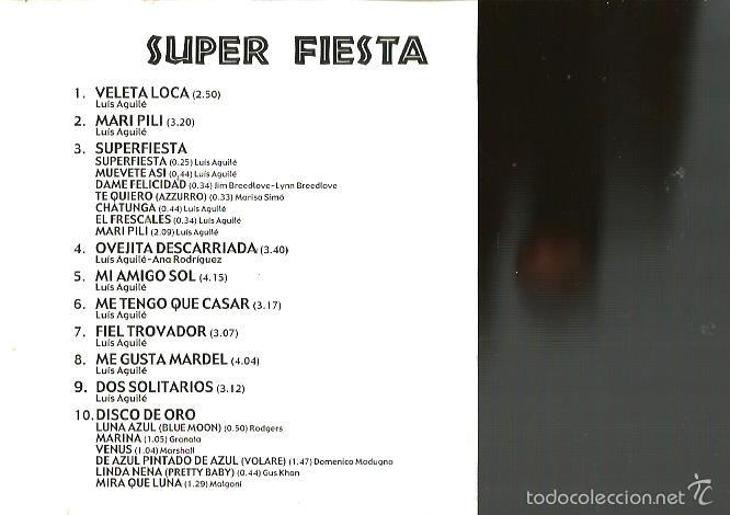 CDs de m&uacute;sica: CD LUIS AGUILE : SUPER FIESTA - Foto 2