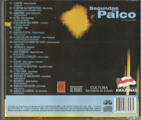 CDs de m&uacute;sica: CD BRASIL : SEGUNDAS NO PALCO - Foto 2