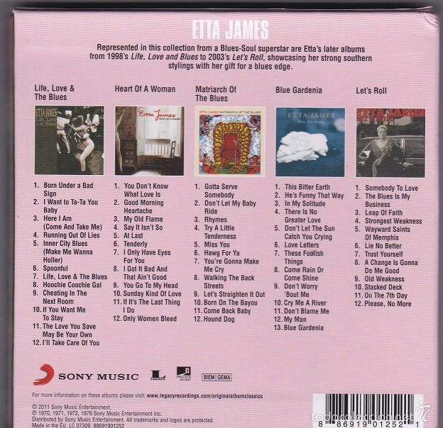 CDs de m&uacute;sica: Etta James - Original Album Classics - 5 CDs - Foto 2