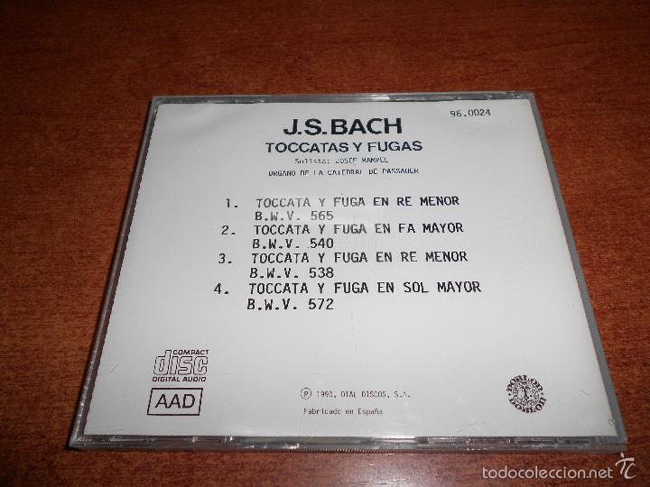 CDs de m&uacute;sica: TOCCATAS Y FUGAS (J. S. BACH) - Foto 4