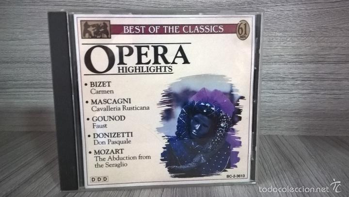 CDs de m&uacute;sica: OPERA HIGHLIGHTS. MUSICA. - Foto 1