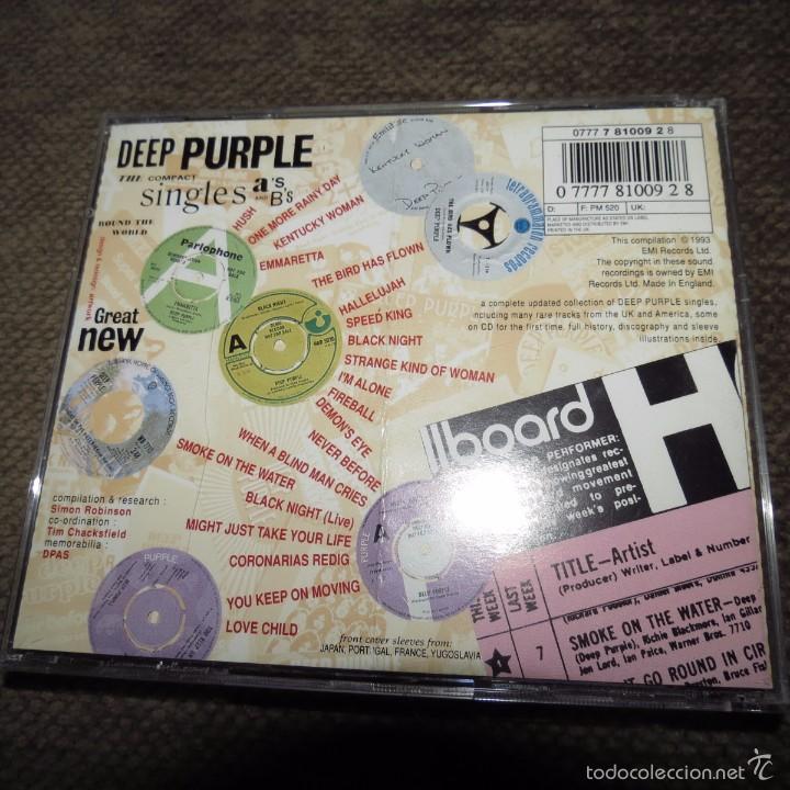 CDs de m&uacute;sica: deep purple - the compact singles a&acute;s and b&acute;s - Foto 3