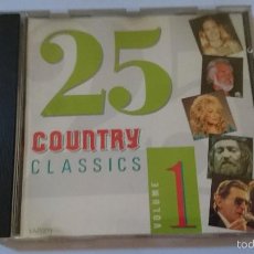 CDs de Música: VARIOS - COUNTRY CLASSICS VOLUME 1 (25 CANCIONES/TRACKS) (CD ALBUM)