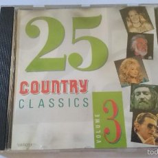 CDs de Música: VARIOS - COUNTRY CLASSICS VOLUME 3 (25 CANCIONES/TRACKS) (CD ALBUM)