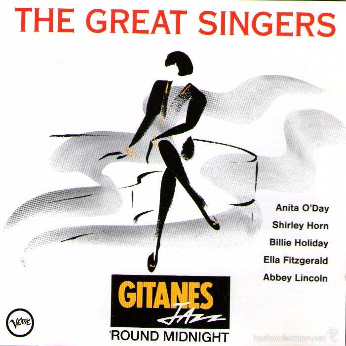 Musik-CDs: THE GREAT SINGERS - GITANES JAZZ ROUND MIDNIGHT - CD ALBUM - 14 TRACKS - VERVE / POLYGRAM JAZZ 1990