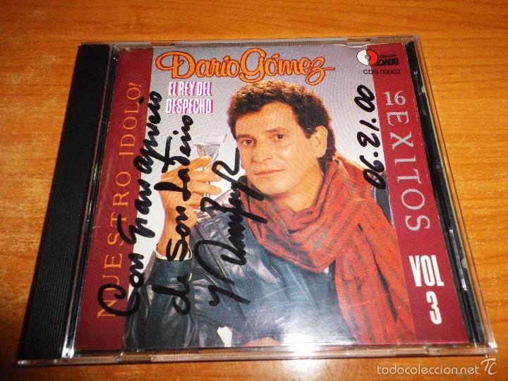 Musik-CDs: DARIO GOMEZ El rey del despecho Vol 3 FIRMADO EN LA PORTADA CD ALBUM 1994 COLOMBIA 16 TEMAS