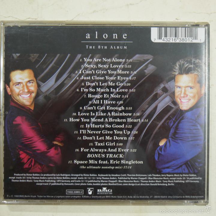 CDs de m&uacute;sica: MODERN TALKING - ALONE - CD 1999 - Foto 2