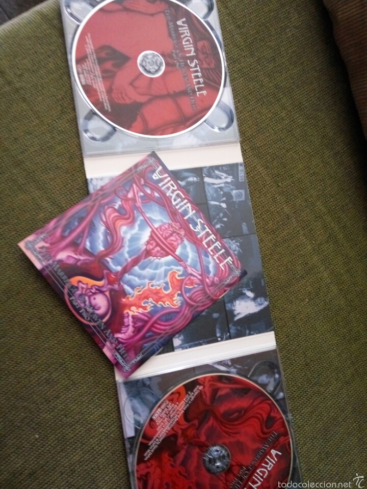 CDs de m&uacute;sica: Virgin steele, 2 cd, con las letras de canciones - Foto 2