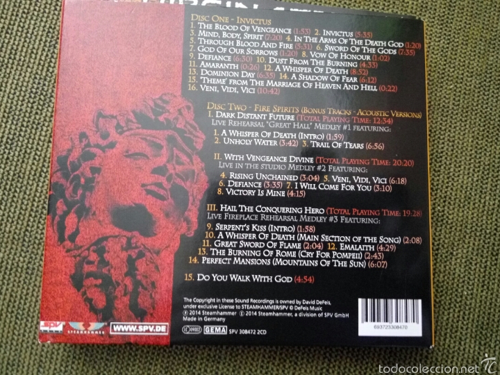 CDs de m&uacute;sica: Virgin steele, invictus - Foto 4