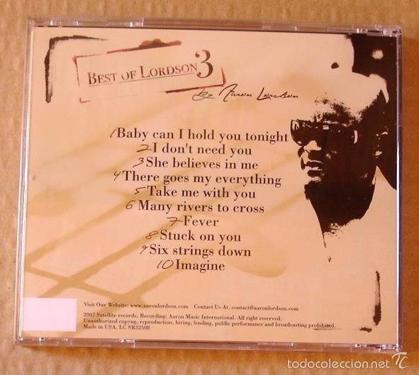 CDs de m&uacute;sica: AARON LORDSON - BEST OF LORDSON 3 (CD) 2007 - Foto 3
