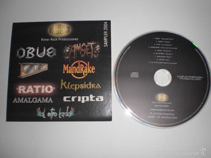 CDs de m&uacute;sica: RIMER ROCK: SAMPLER 2004. (Ob&uacute;s, Amset, Viga, Mandrake, Cripta...) - Foto 1