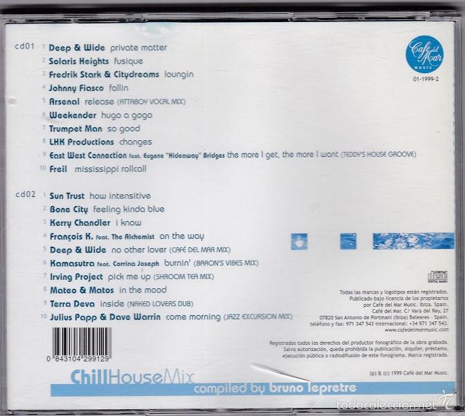CDs de m&uacute;sica: Caf&eacute; del Mar - ChillHouse Mix - 2 CDs - Foto 2