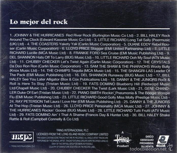 CDs de m&uacute;sica: CD LO MEJOR DEL ROCK  VERSIONES ORIGINALES - Foto 2