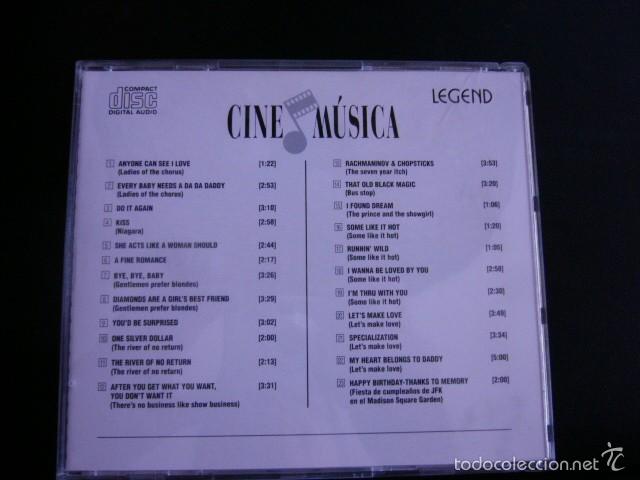 CDs de m&uacute;sica: Cine y M&uacute;sica CD Marilyn Monroe - Foto 2