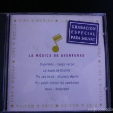 CDs de Música: CINE Y MÚSICA CD LA MÚSICA DE AVENTURAS. Lote 58924825