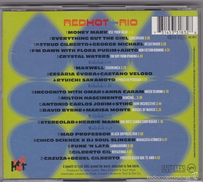 CDs de m&uacute;sica: Red Hot + Rio - CD recopilatorio - Foto 2