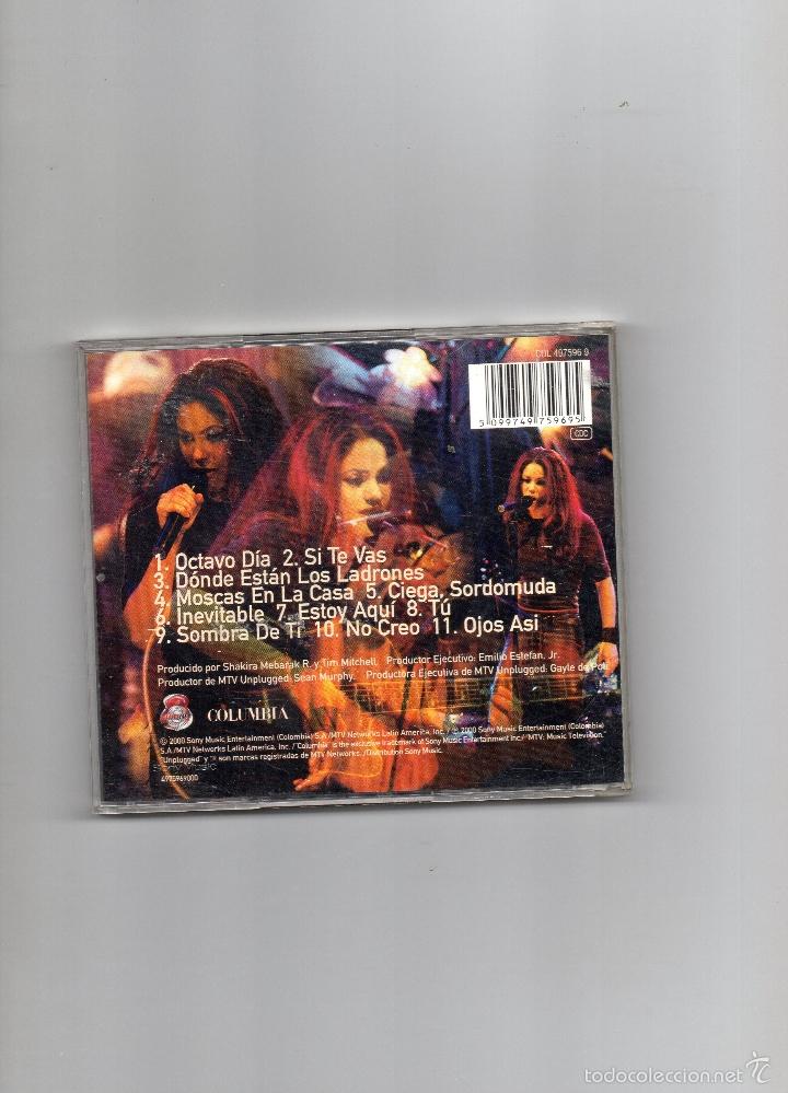 CDs de m&uacute;sica: CD - SHAKIRA - UNPLUGGED - 2000 - Foto 2