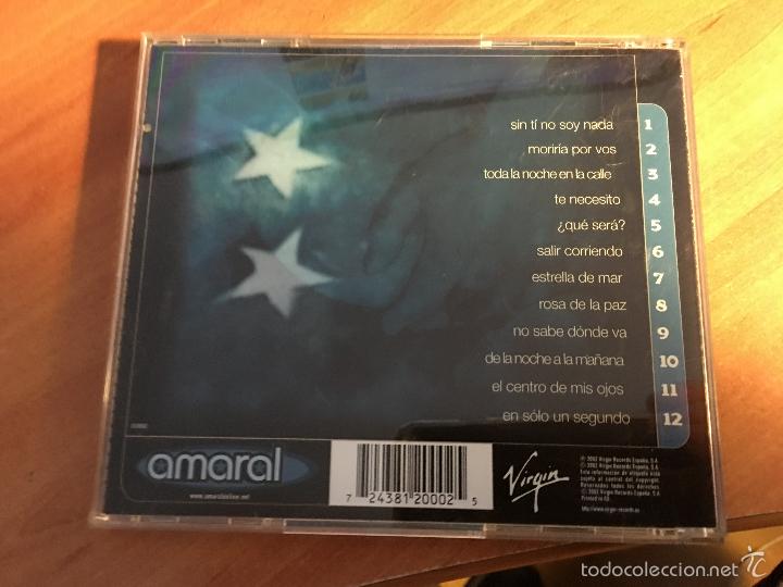 CDs de m&uacute;sica: AMARAL (ESTRELLA DE MAR) CD 12 TRACKS (CDI2) - Foto 3