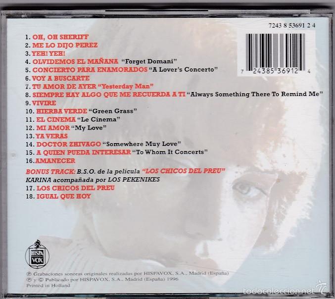 CDs de m&uacute;sica: Karina - Los EPs Originales Vol 1 y 2 - 2 CDs - Foto 4