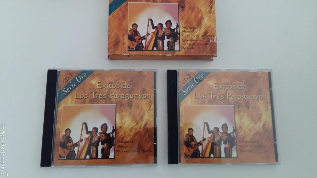 CDs de m&uacute;sica: (Sevilla) CD Doble - LOS TRES (3) PARAGUAYOS - Exitos - Foto 2