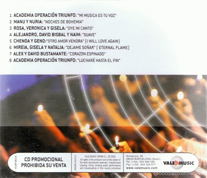 CDs de m&uacute;sica: CD OPERACI&Oacute;N TRIUNFO EN CONCIERTO - Foto 2