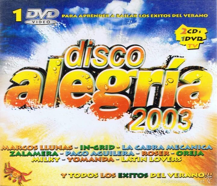CDs de m&uacute;sica: CD DISCO ALEGR&Iacute;A 2003 ( 2 CD + 1 DVD) - Foto 1