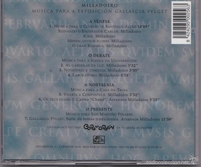 CDs de m&uacute;sica: Milladoiro - Gallaecia Fulget - CD - Foto 2