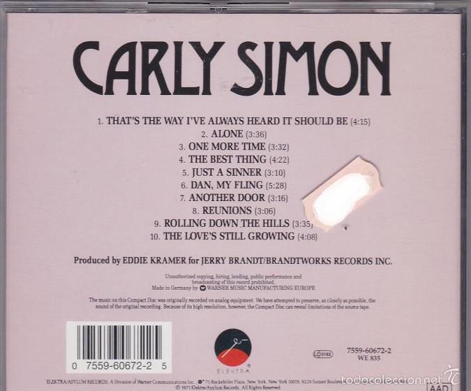 CDs de m&uacute;sica: Carly Simon - CD - Foto 2