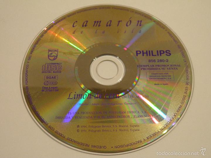 CDs de m&uacute;sica: CAMARON DE LA ISLA - LIMON DE CERA - CD SINGLE PROMOCIONAL - Foto 3