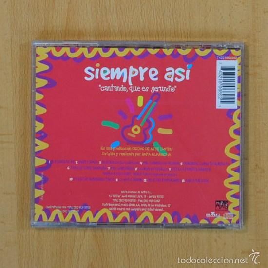 CDs de m&uacute;sica: SIEMPRE ASI - CANTANDO QUE ES GERUNDIO - CD - Foto 2