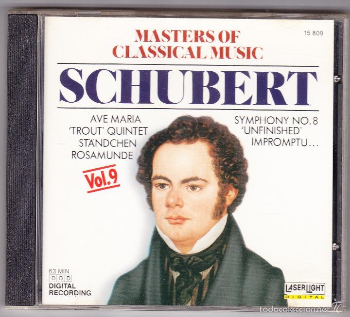 Franz Schubert Masters Of Classical Music V Buy Cds Of Classical Music Opera Zarzuela And Marches At Todocoleccion