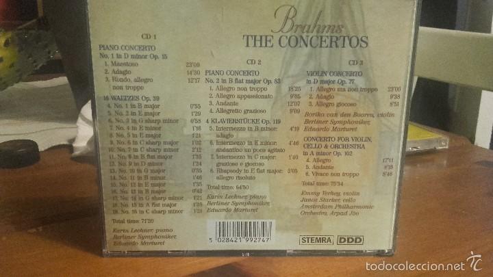 CDs de m&uacute;sica: Brahms The Concertod 3 CD Set - Foto 2